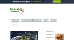 Desktop Screenshot of habitat-bulles.com